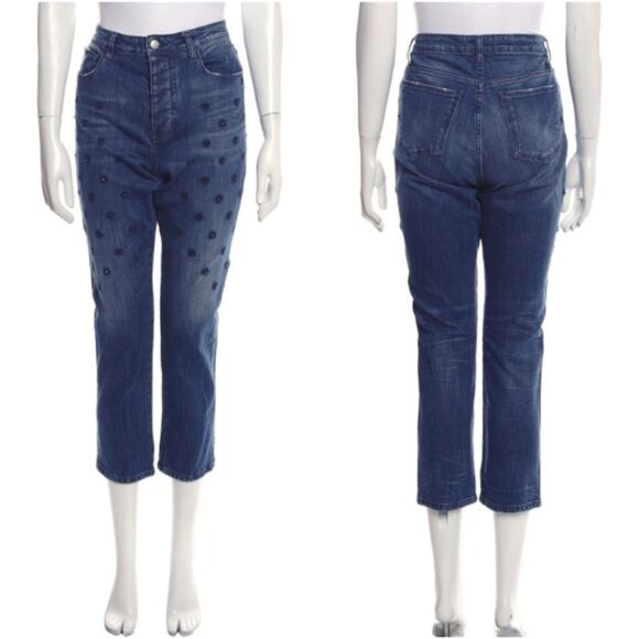 Zadig & Voltaire x Brockenbow | Starseed Mid Rise Straight Leg Jeans 26 - Picture 3 of 14
